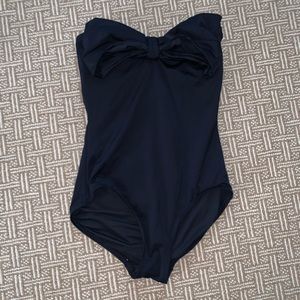 Kate Spade Strapless Bow One Piece Swimsuit